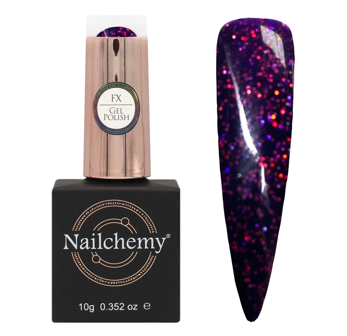 Blackberry Sparkle - FX Gel Polish by Nailchemy