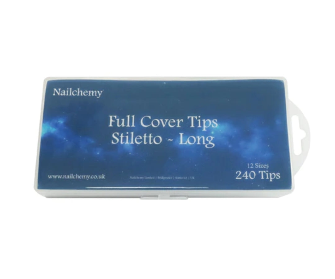 FULL COVER TIPS - STILETTO LONG