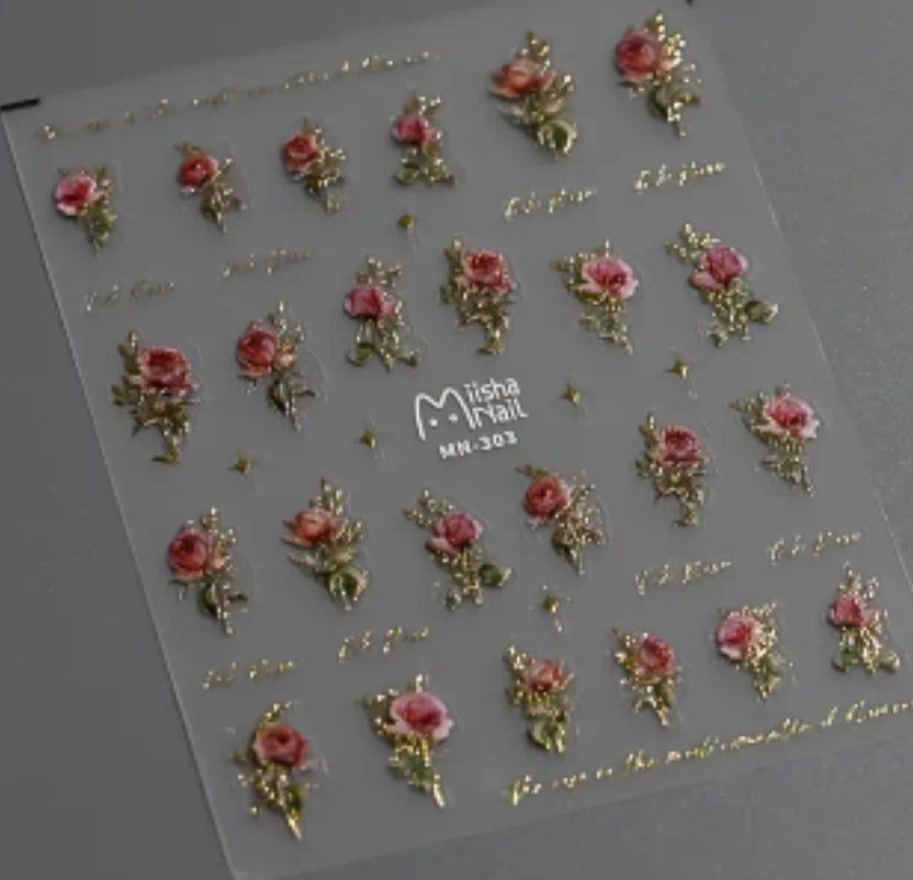 Rose • Laser Stickers