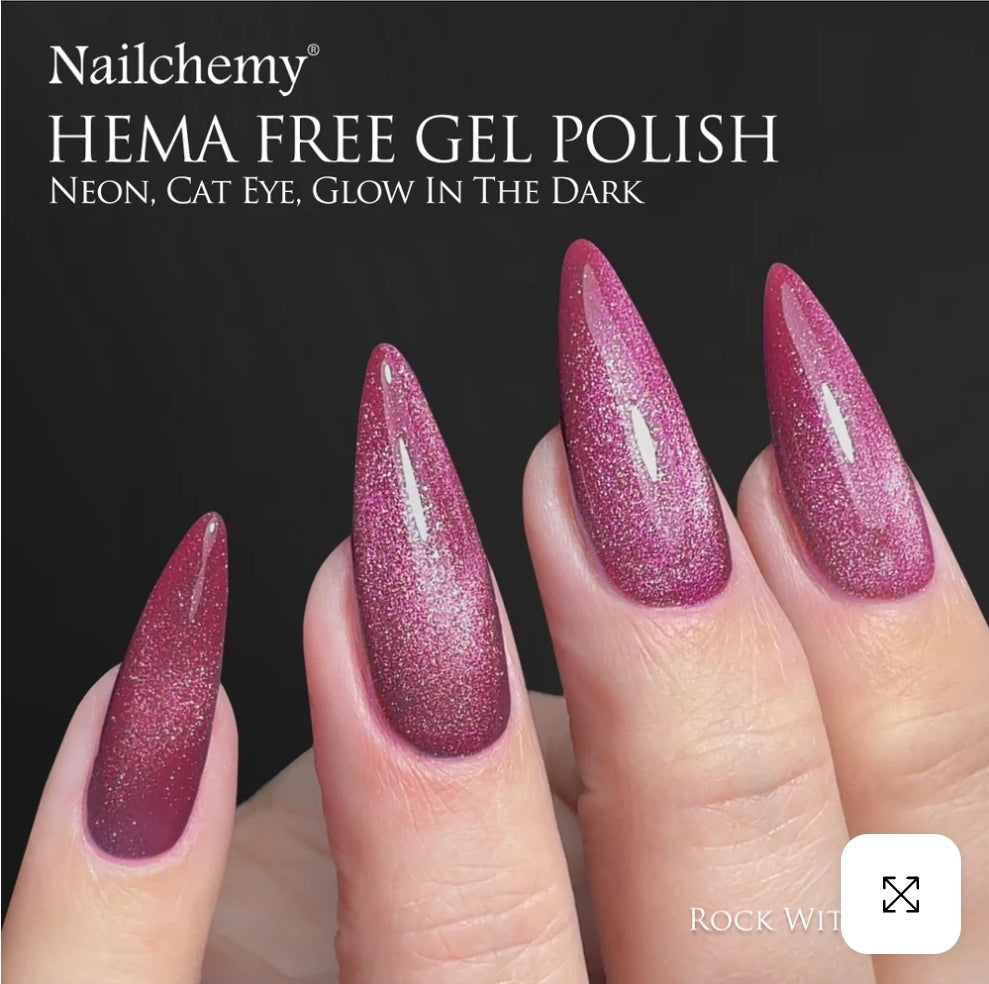 Rock With You • Hema-Free • Glow in the dark • Magnetic • Gel Polish by Nailchemy