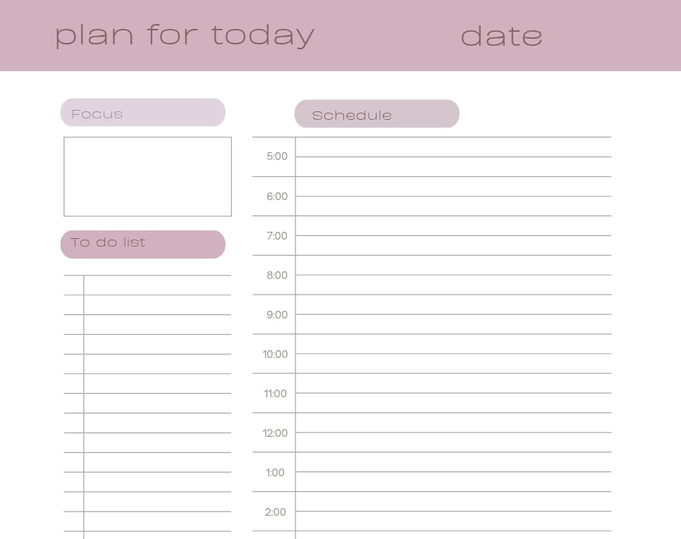 Growing Me • Printable Business Planner
