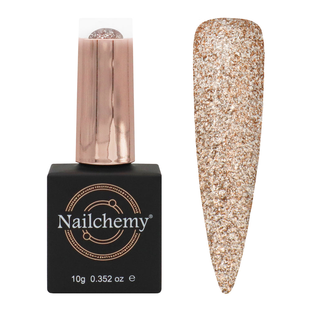 Golden Glitz • Hema-Free • Gel Polish by Nailchemy