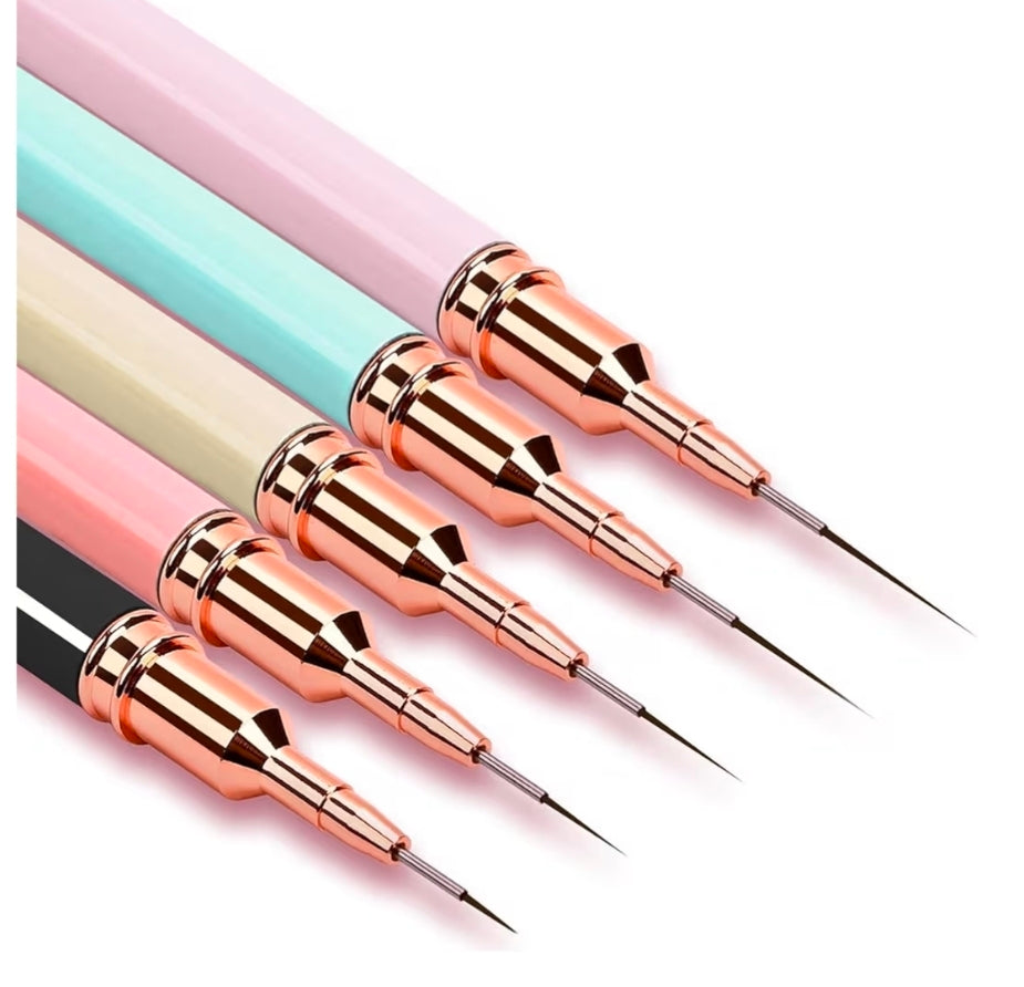 5 PC Nail Art Liner Brush Set