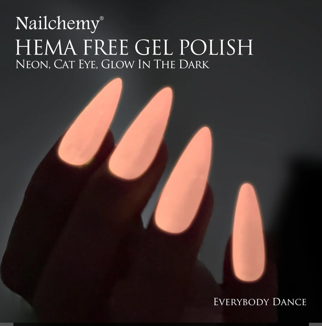 Everybody Dance • Hema-Free • Glow in the dark • Magnetic • Gel Polish by Nailchemy