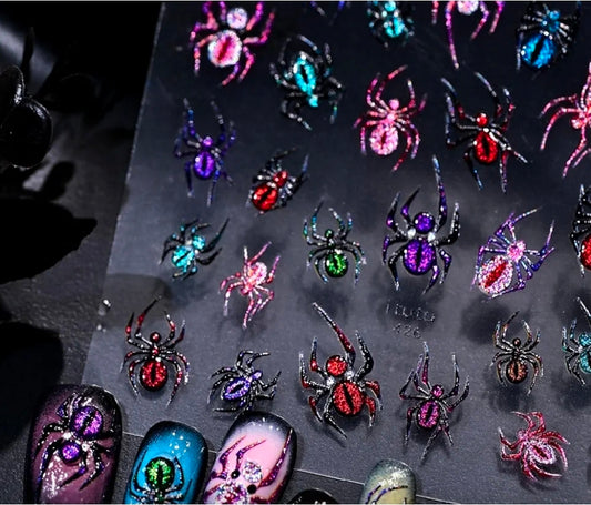 Laser Holo Spider • Stickers