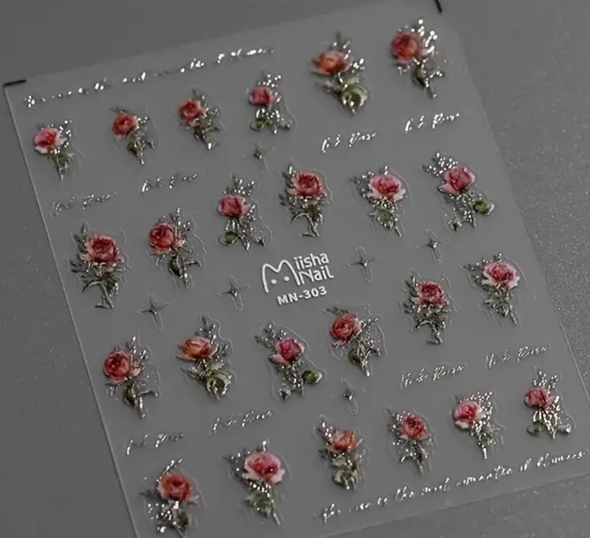 Rose • Laser Stickers