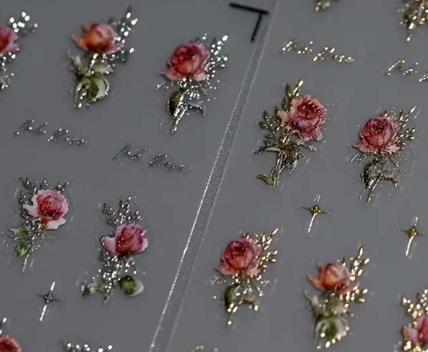 Rose • Laser Stickers
