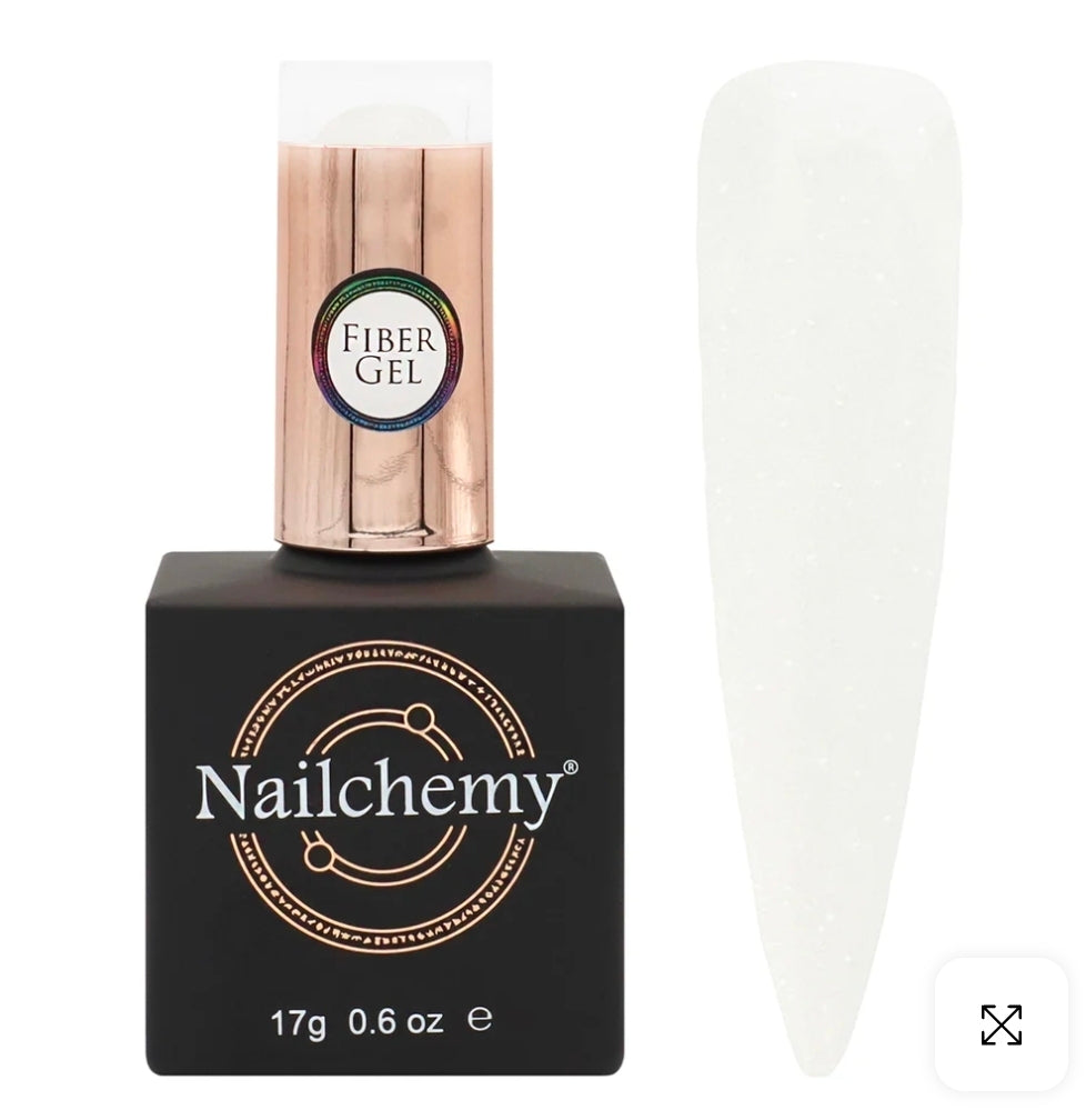 White Shimmer • Soak Off Fiber Gel - 17g
