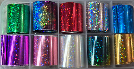 Holographic Glitter Foil Kit