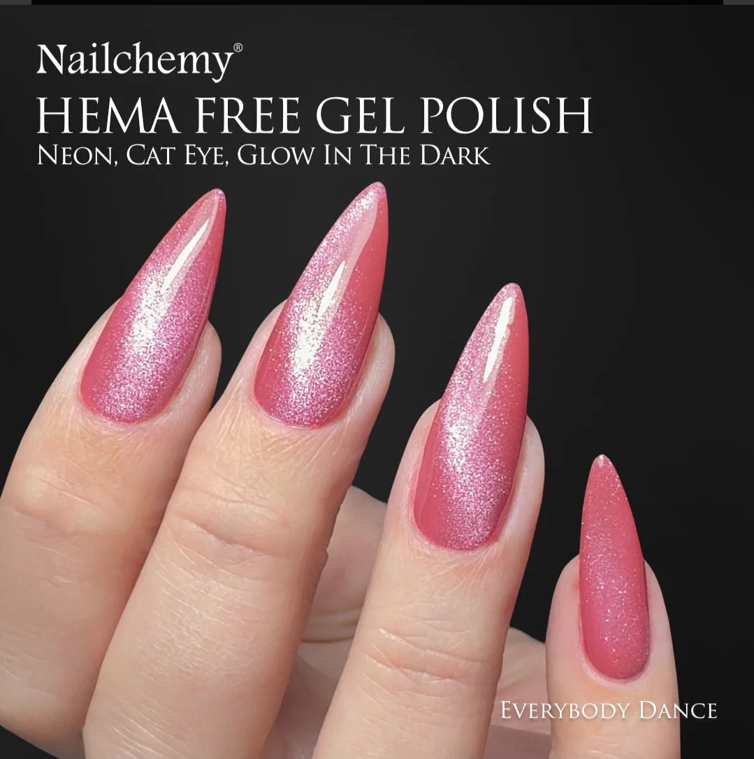 Everybody Dance • Hema-Free • Glow in the dark • Magnetic • Gel Polish by Nailchemy