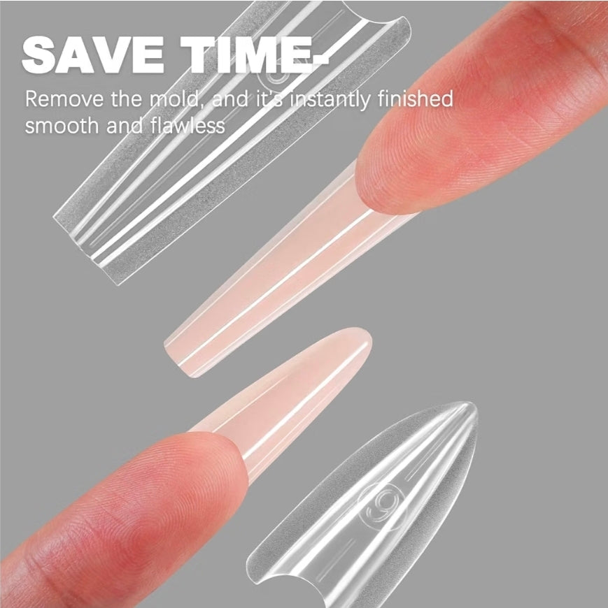 Sandwich Dual Forms • Long Coffin • Reusable Nail Forms