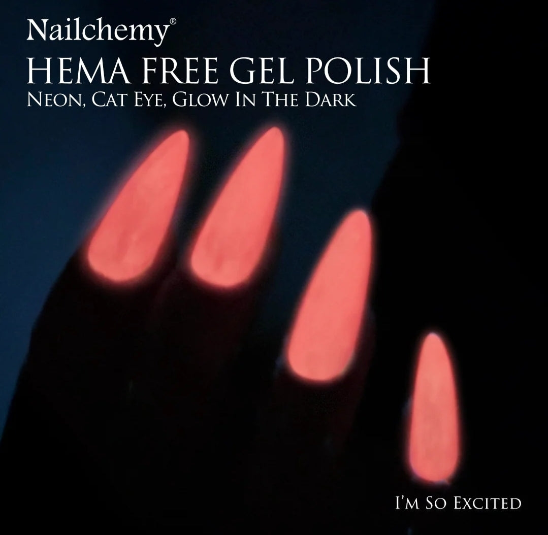 I'm So Excited • Hema-Free • Glow in the dark • Magnetic • Gel Polish by Nailchemy