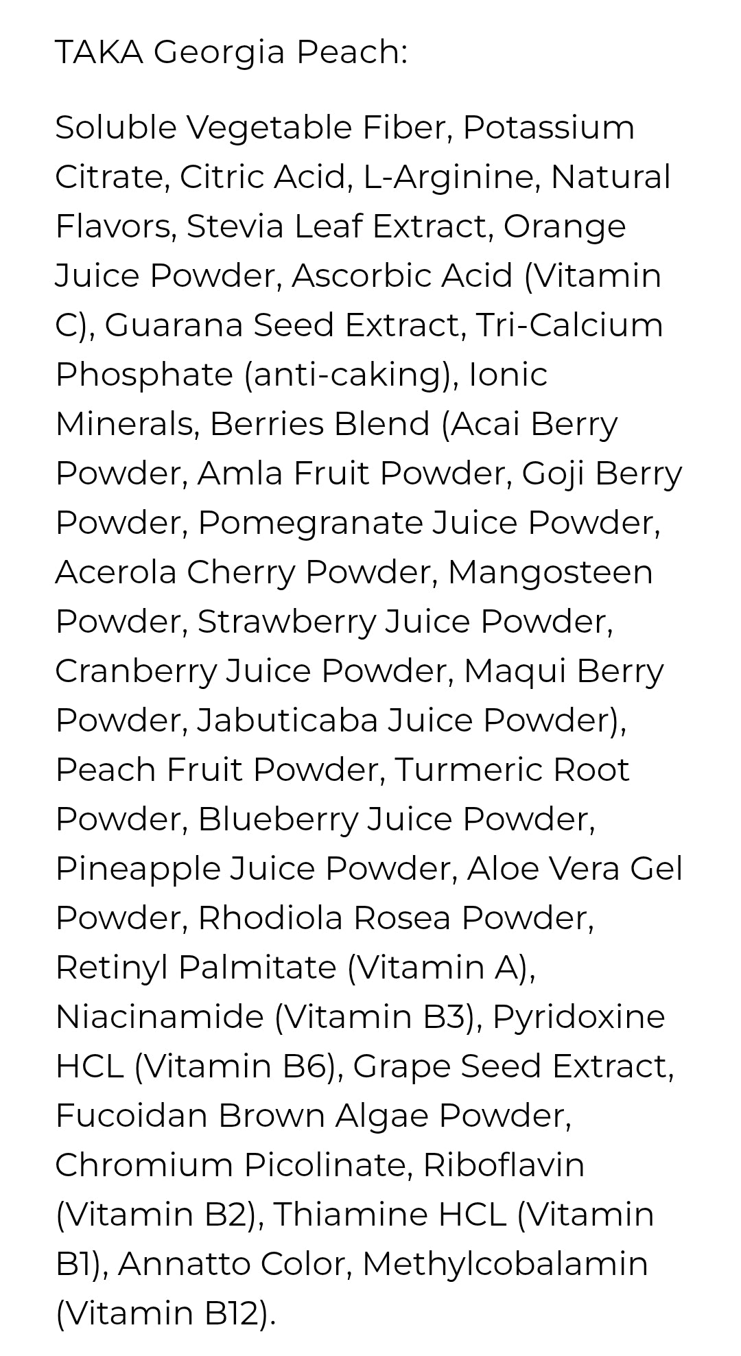 TAKA • 30 stick packs