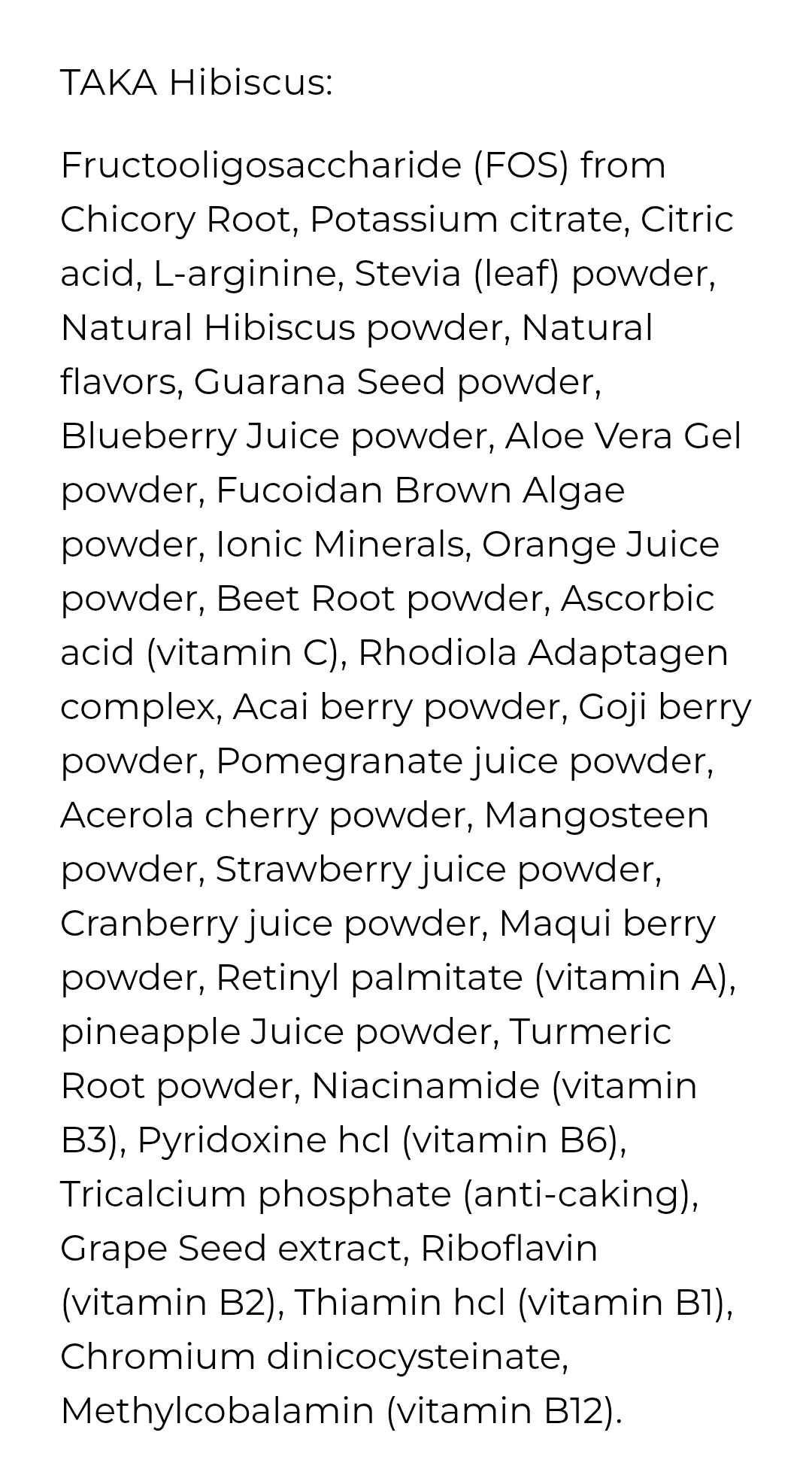 TAKA • 30 stick packs