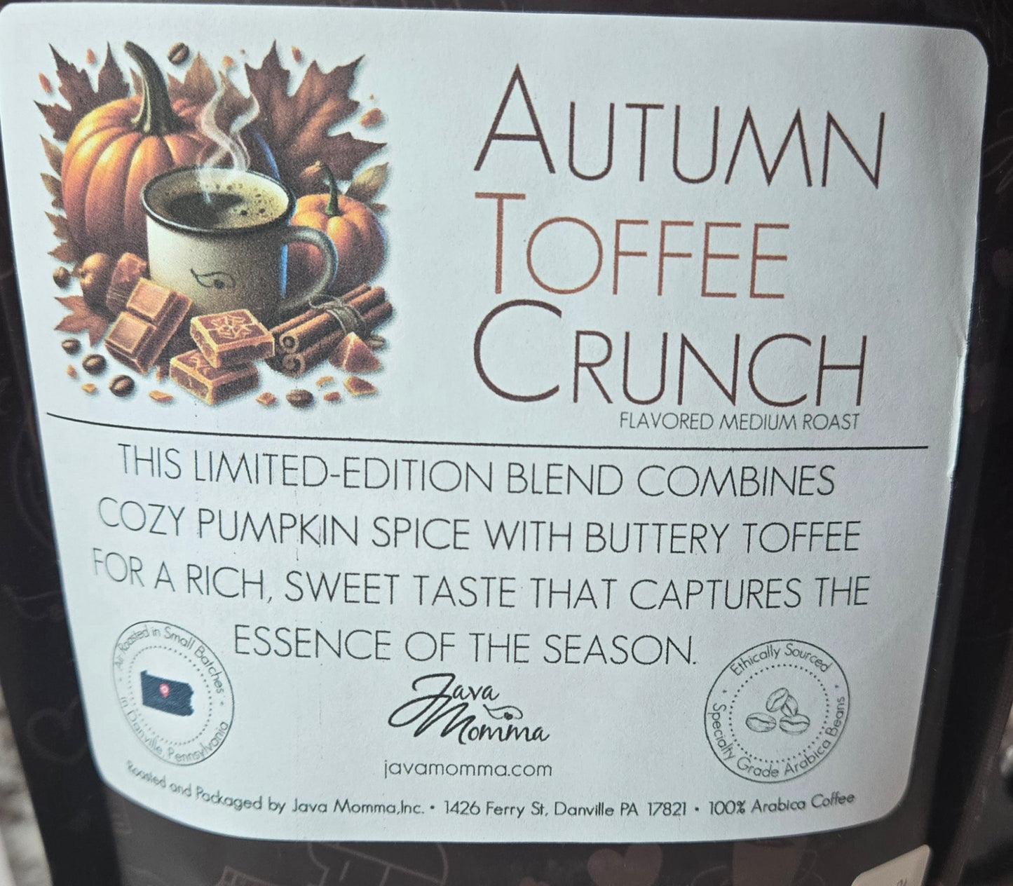 Autumn Toffee Crunch Flavored Coffee