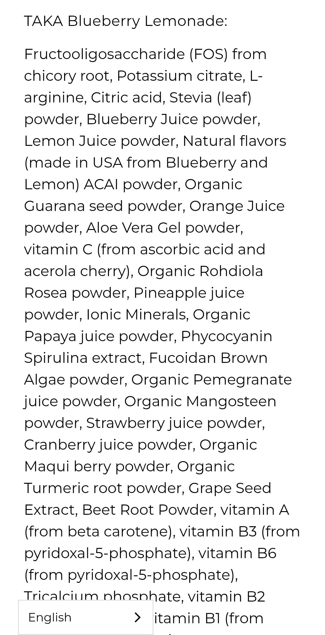 TAKA • 30 stick packs