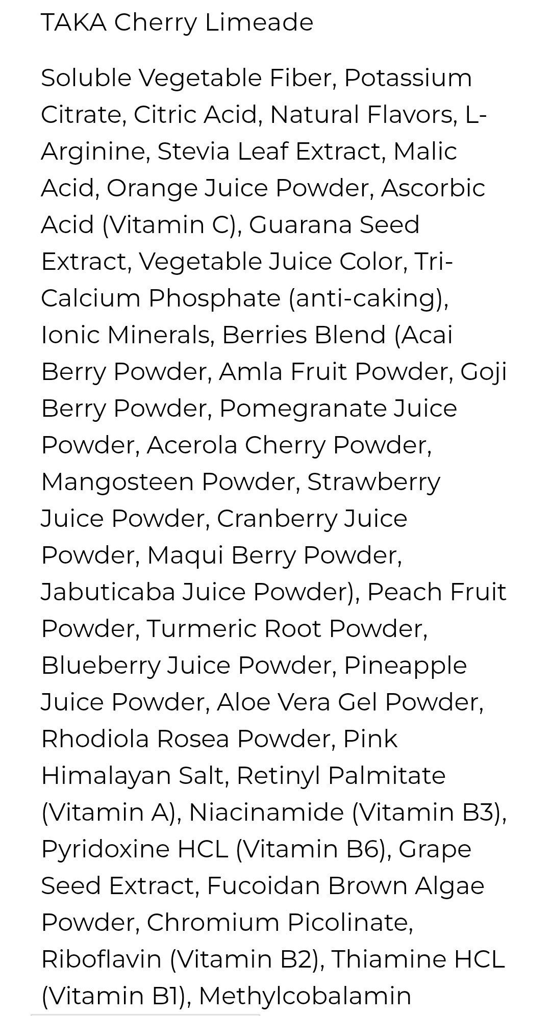 TAKA • 30 stick packs